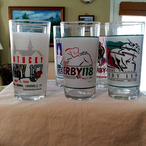Kentucky Derby Glasses - Derbies 117 (1991), 118 (1992), 119 (1993), 120 (1994) - Picture 12 of 12